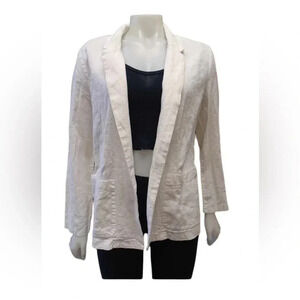 Old Navy Linen White Open Blazer  Size. Large